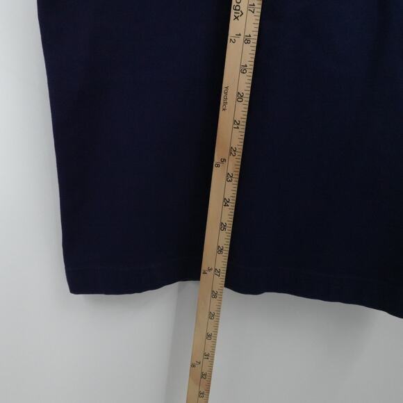 St John Sport Pants Womens 2 Navy Blue Cargo Utility Gold Button Pockets Stretch - Picture 6 of 13